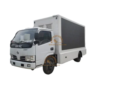 Dongfeng(Isuzu, FAW, JAC 또는 기타) 대형 스크린 시스템 P5 LED 광고 밴